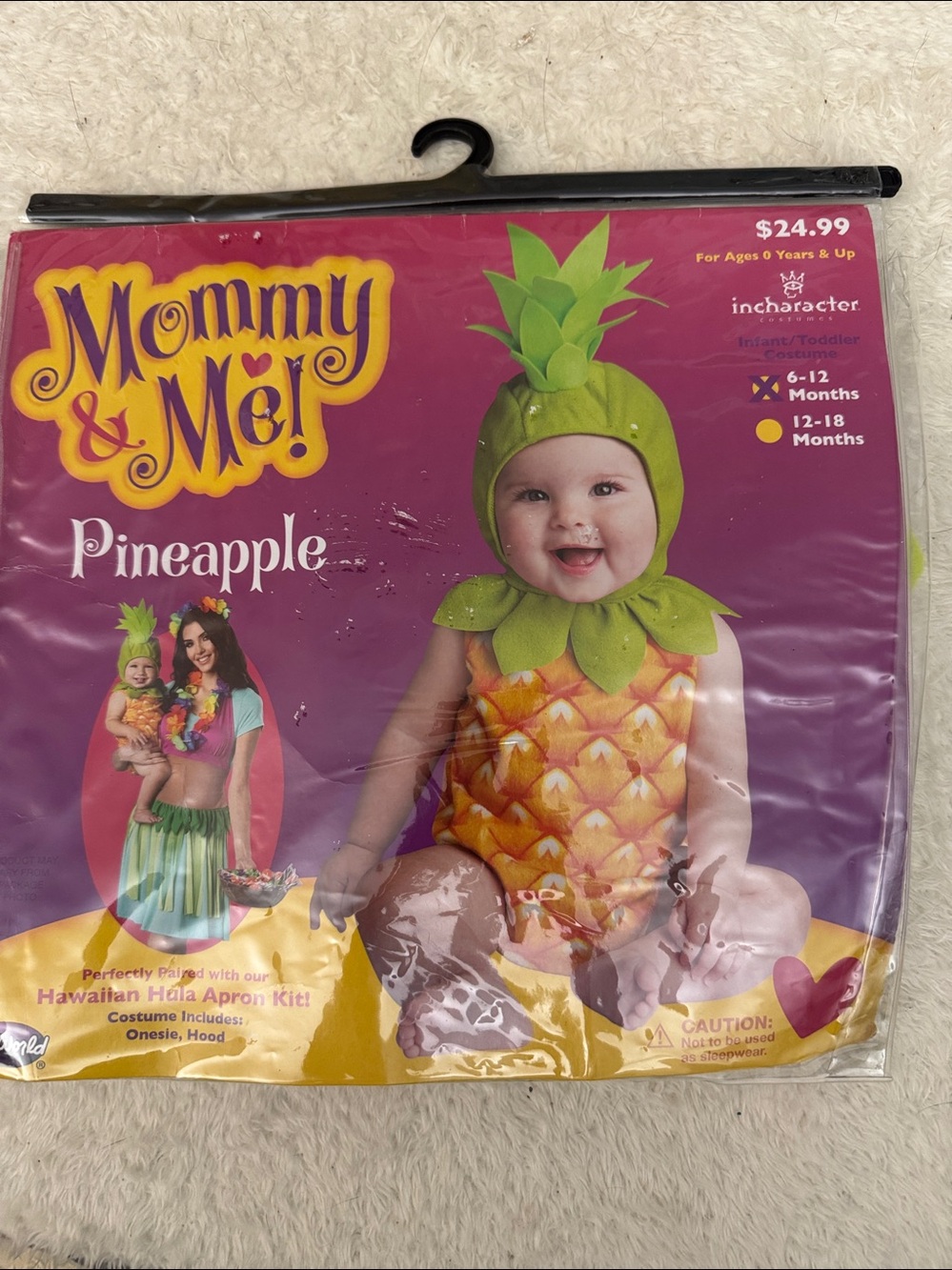 Mommy & Me Pineapple Costume Halloween 6-12 mos